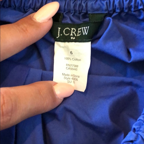 J.crew cobalt blue mini skirt - Picture 3 of 5